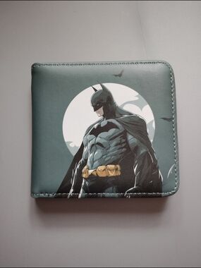New batman dc comic anime manga leather wallet